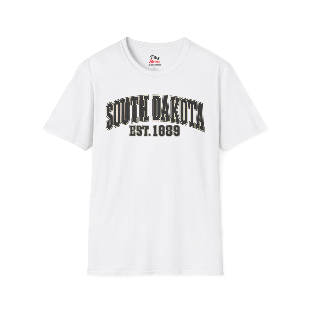 South Dakota Est. 1889 Unisex Softstyle T Shirt State Name Graphic Tee