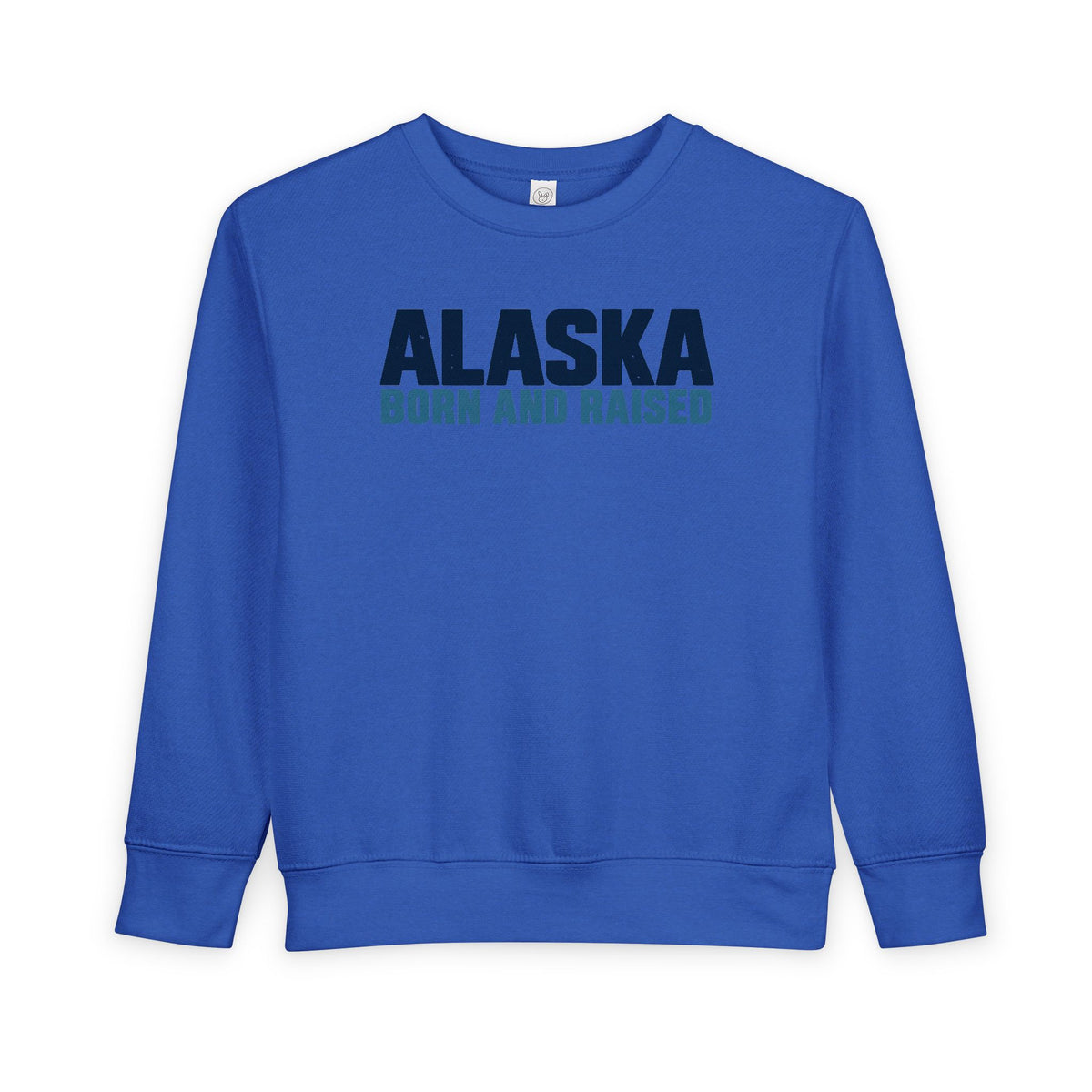 Alaska Born and Raised Modern Streetwear Unisex Toddler Sweatshirt