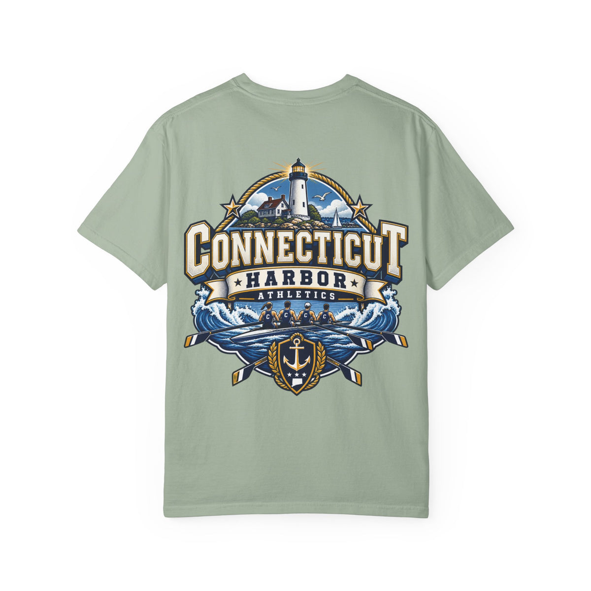 Connecticut Harbor Athletics Unisex Comfort Color 1717 Streetwear Graphic Tee