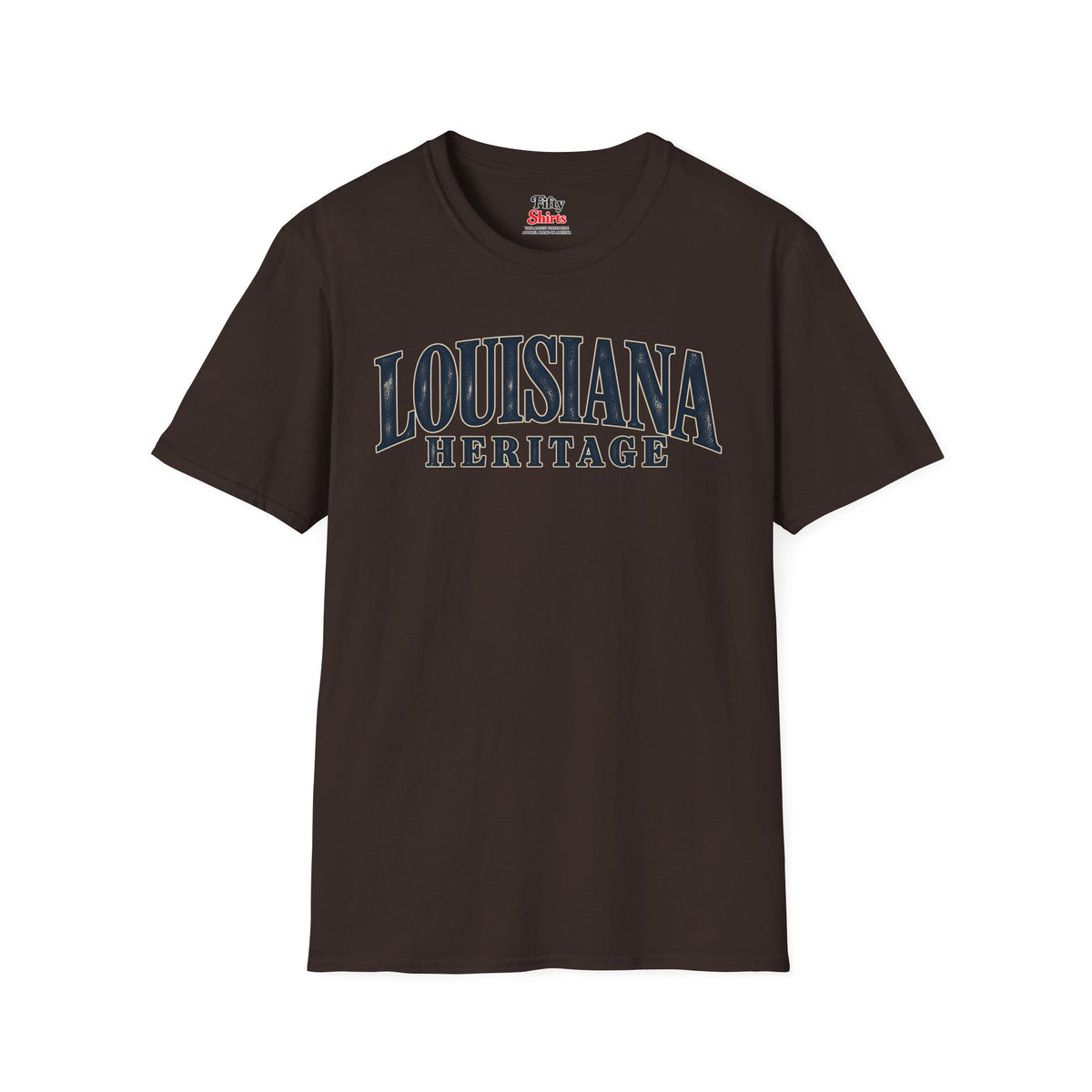 Louisiana Heritage Unisex Softstyle T Shirt State Name Graphic Tee