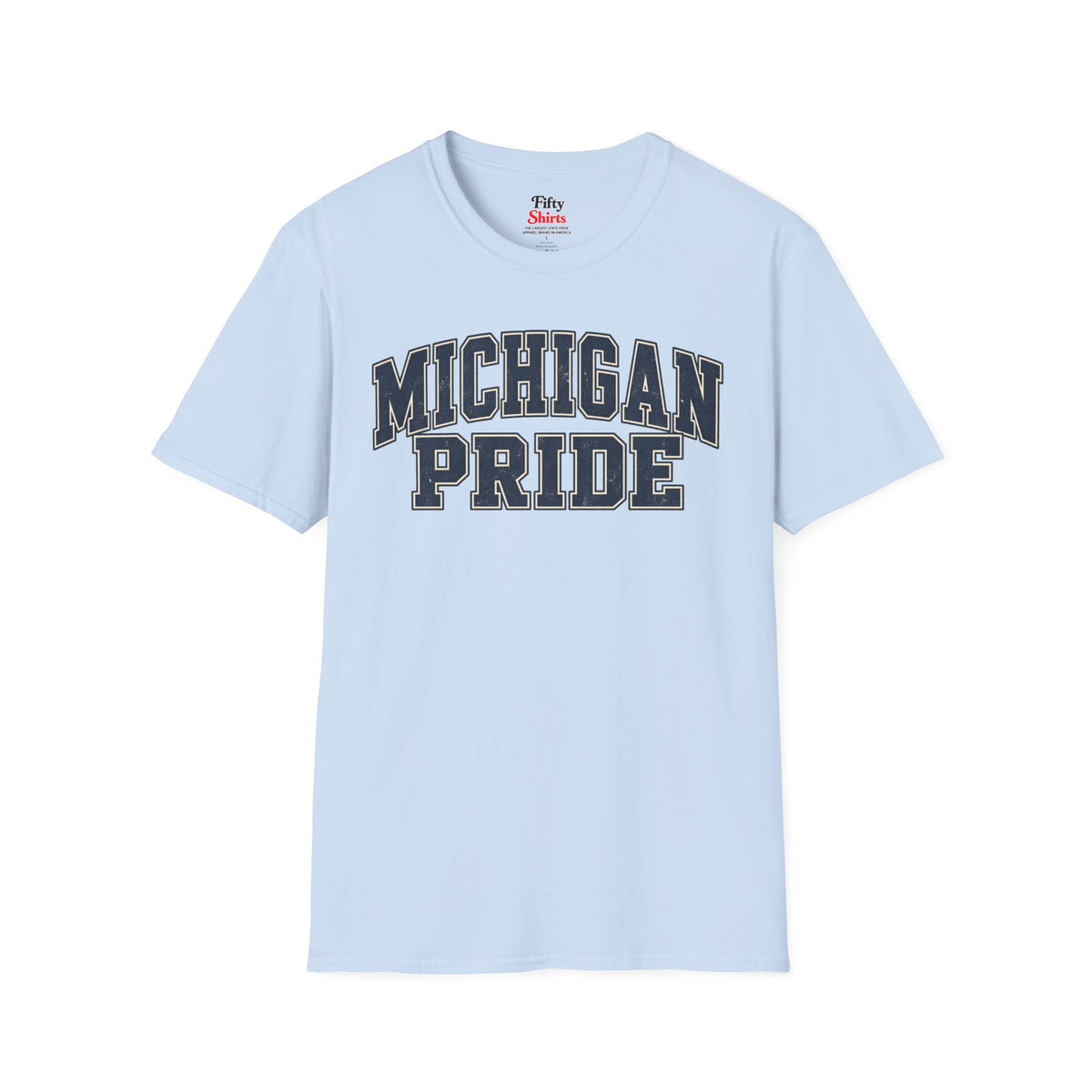 Michigan Pride Unisex Softstyle T Shirt State Name Graphic Tee