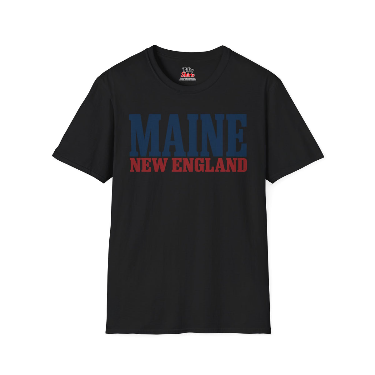 Maine New England Unisex Softstyle T Shirt State Name Graphic Tee