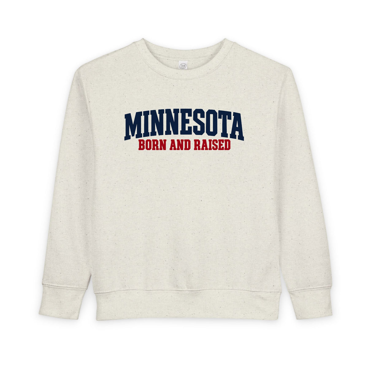 Minnesota Born and Raised Minimal Heritage Unisex Toddler Sweatshirt