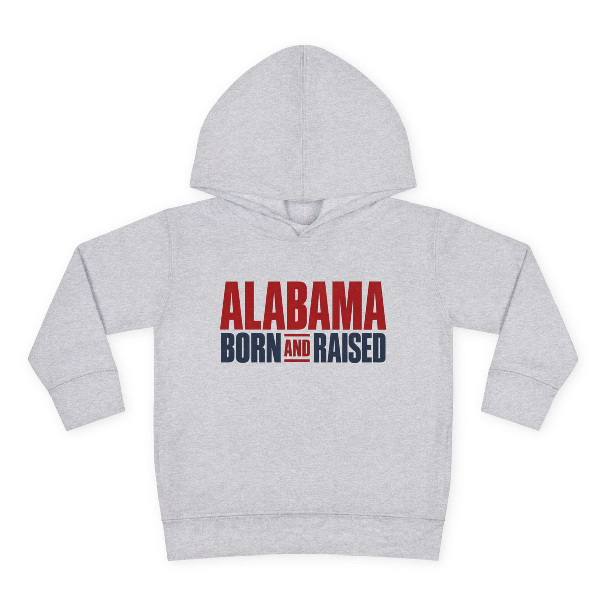 Alabama Born and Raised Minimal Heritage Unisex Toddler Pullover Fleece Hoodie