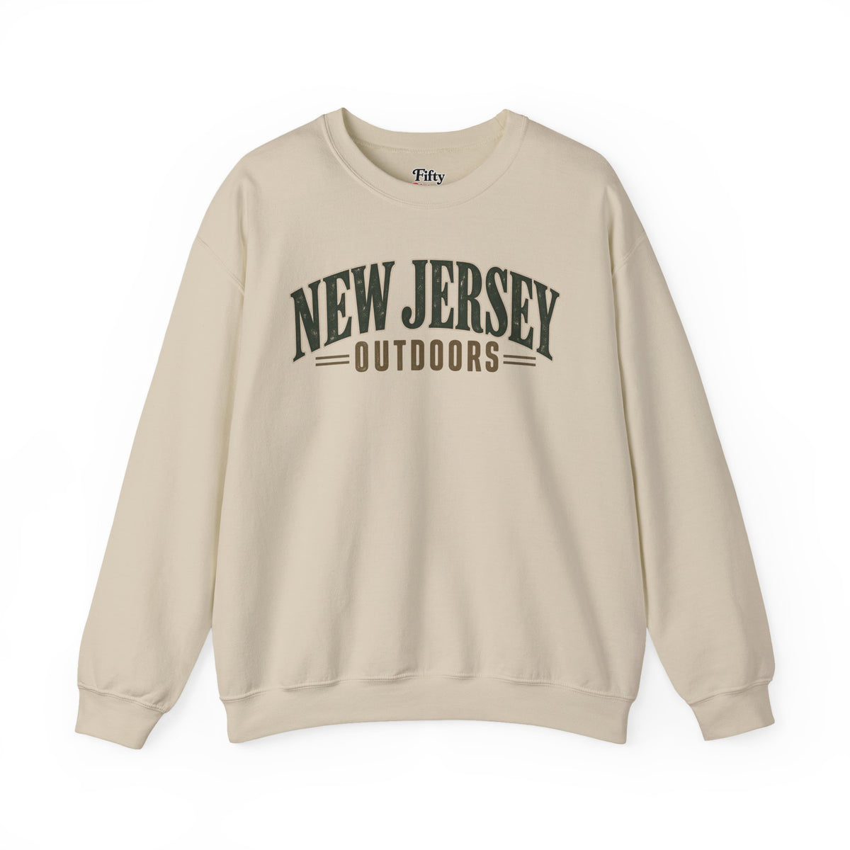 New Jersey Outdoors Unisex Crewneck Sweatshirt State Name Graphic