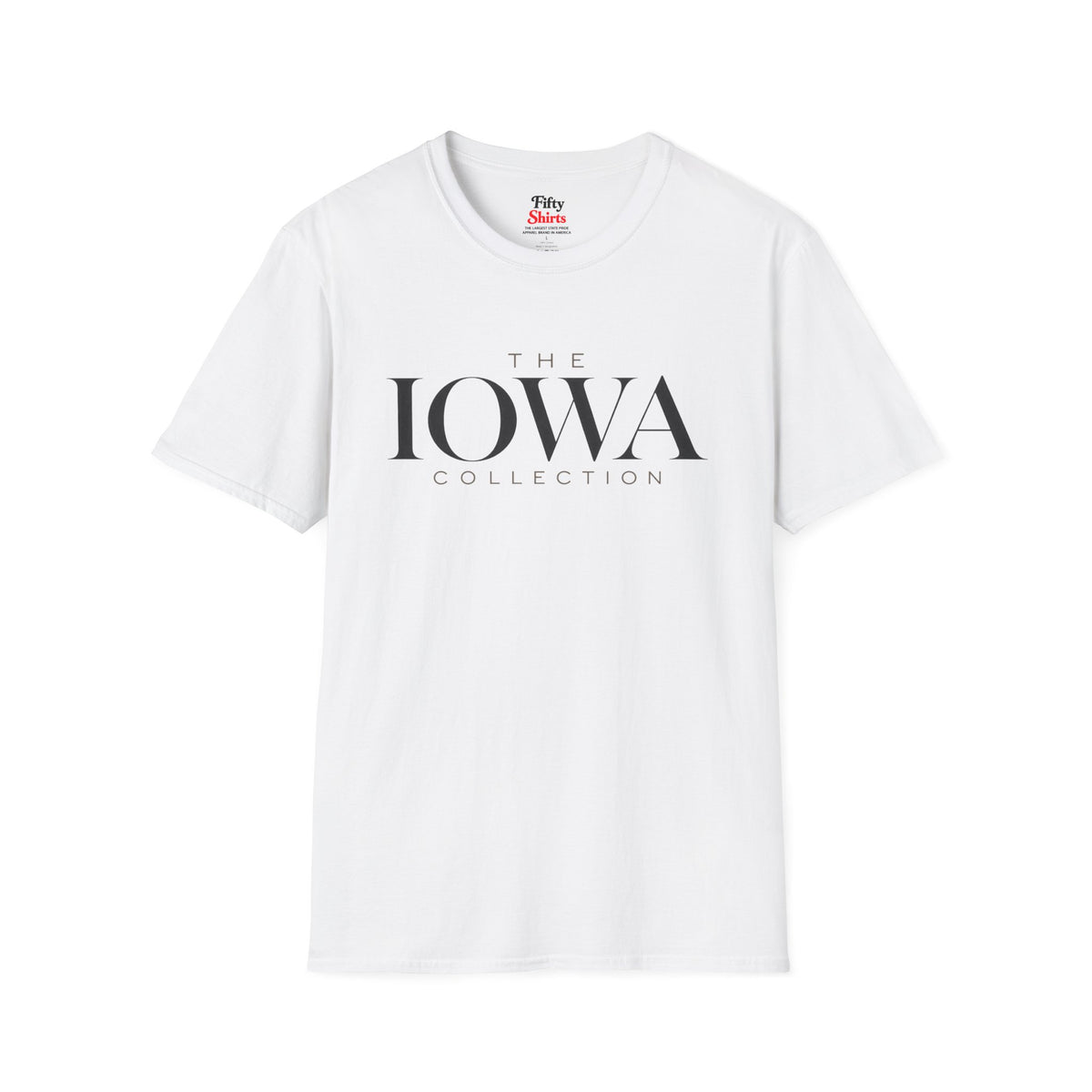 The Iowa Collection Unisex Softstyle T Shirt State Name Graphic Tee