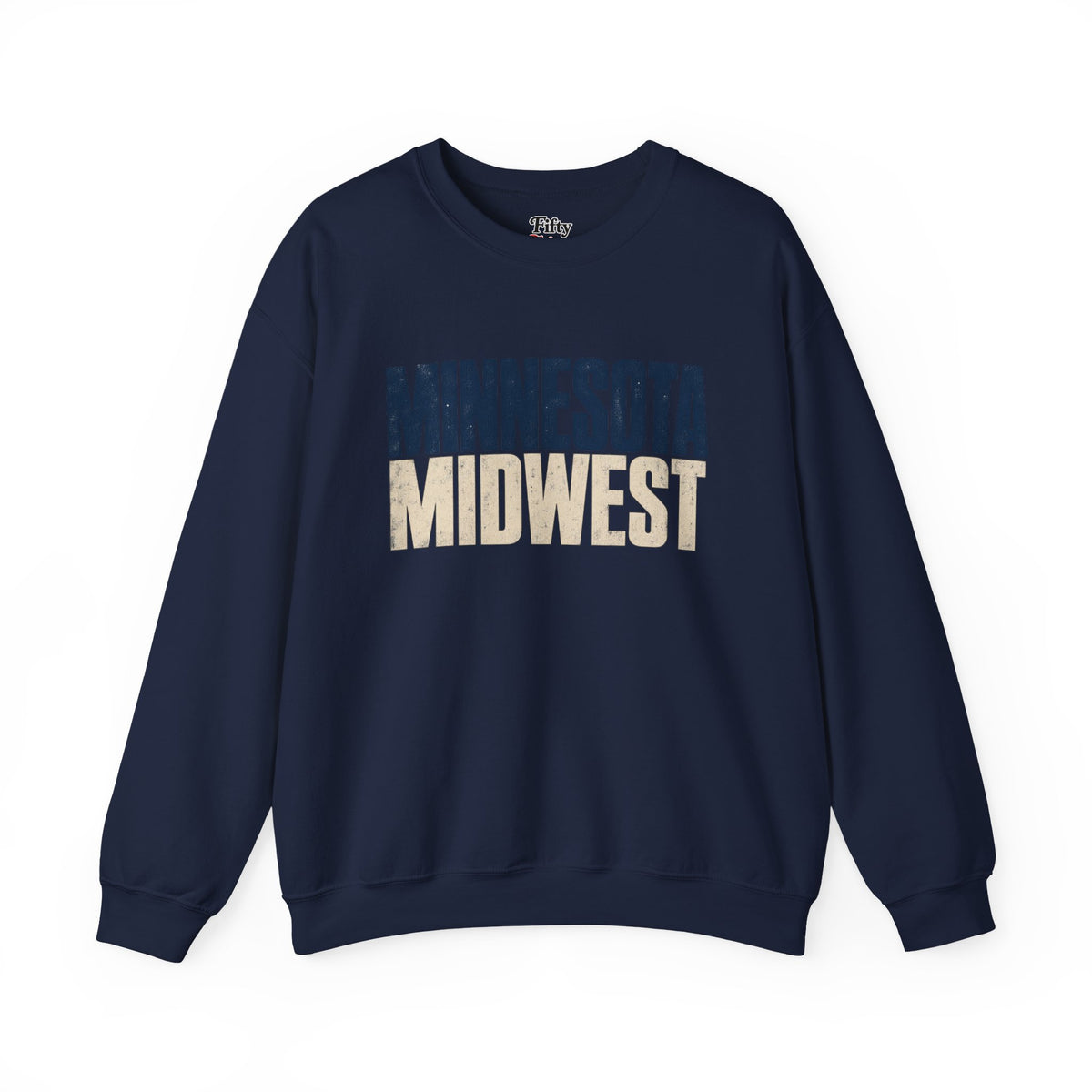 Minnesota Midwest Unisex Crewneck Sweatshirt State Name Graphic