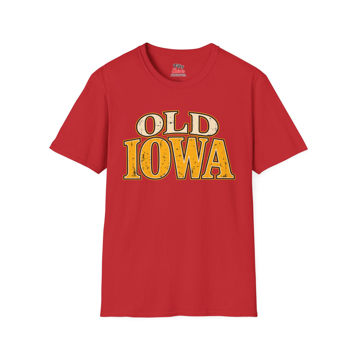Old Iowa Unisex Softstyle T Shirt State Name Graphic Tee