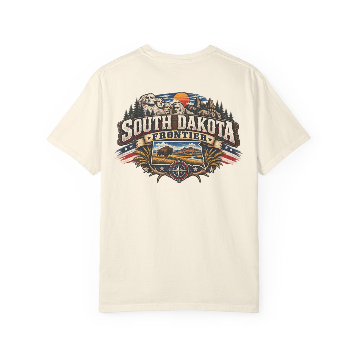 South Dakota Frontier Unisex Comfort Color 1717 Streetwear Graphic Tee