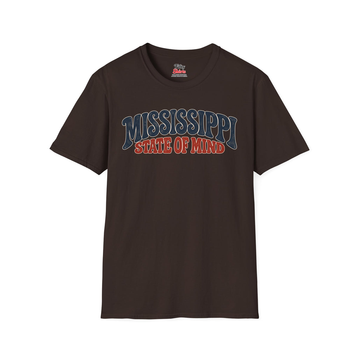 Mississippi State of Mind Unisex Softstyle T Shirt State Name Graphic Tee