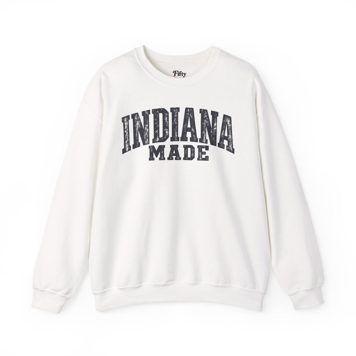 Indiana Made Unisex Crewneck Sweatshirt State Name Graphic