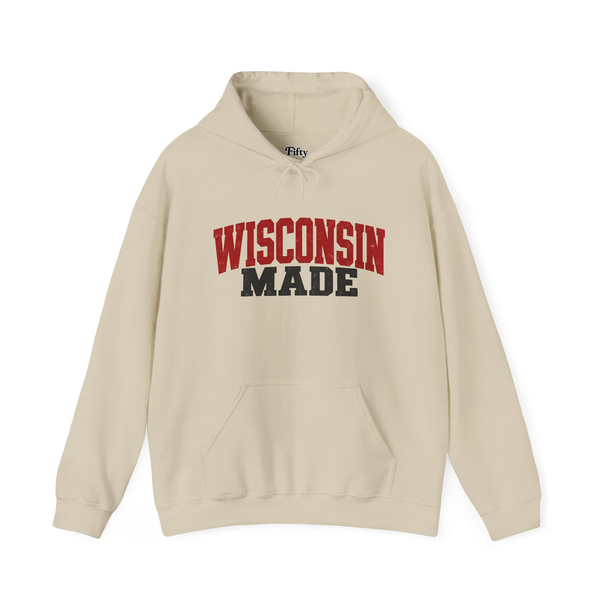 Wisconsin Made Unisex Hoodie State Name Graphic