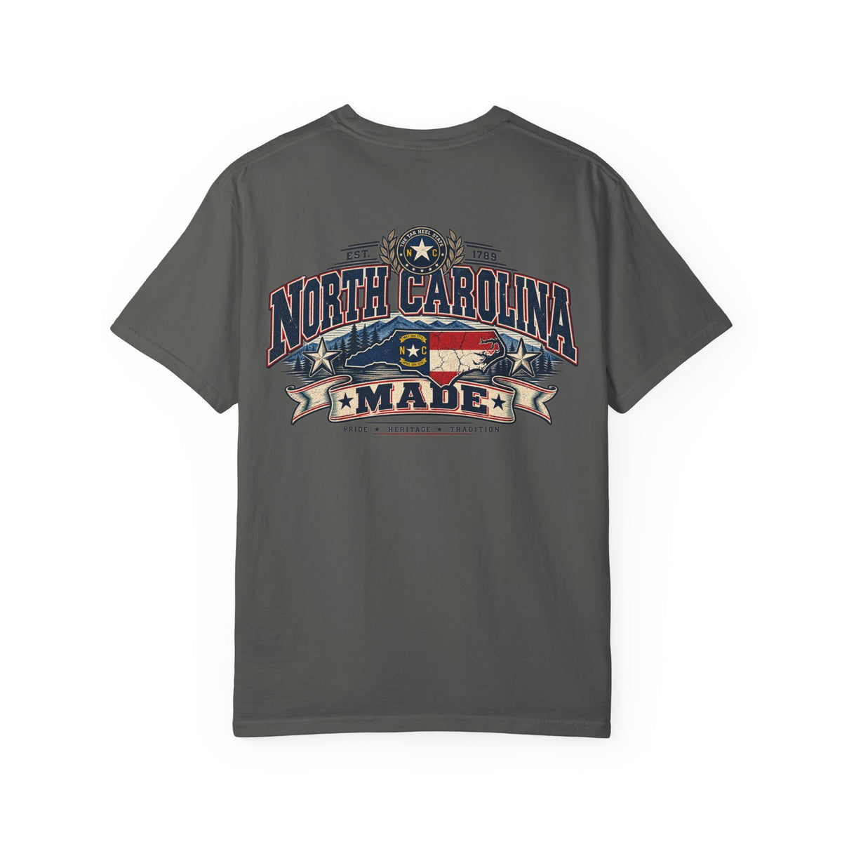 North Carolina Made Unisex Comfort Color 1717 Streetwear Graphic Tee