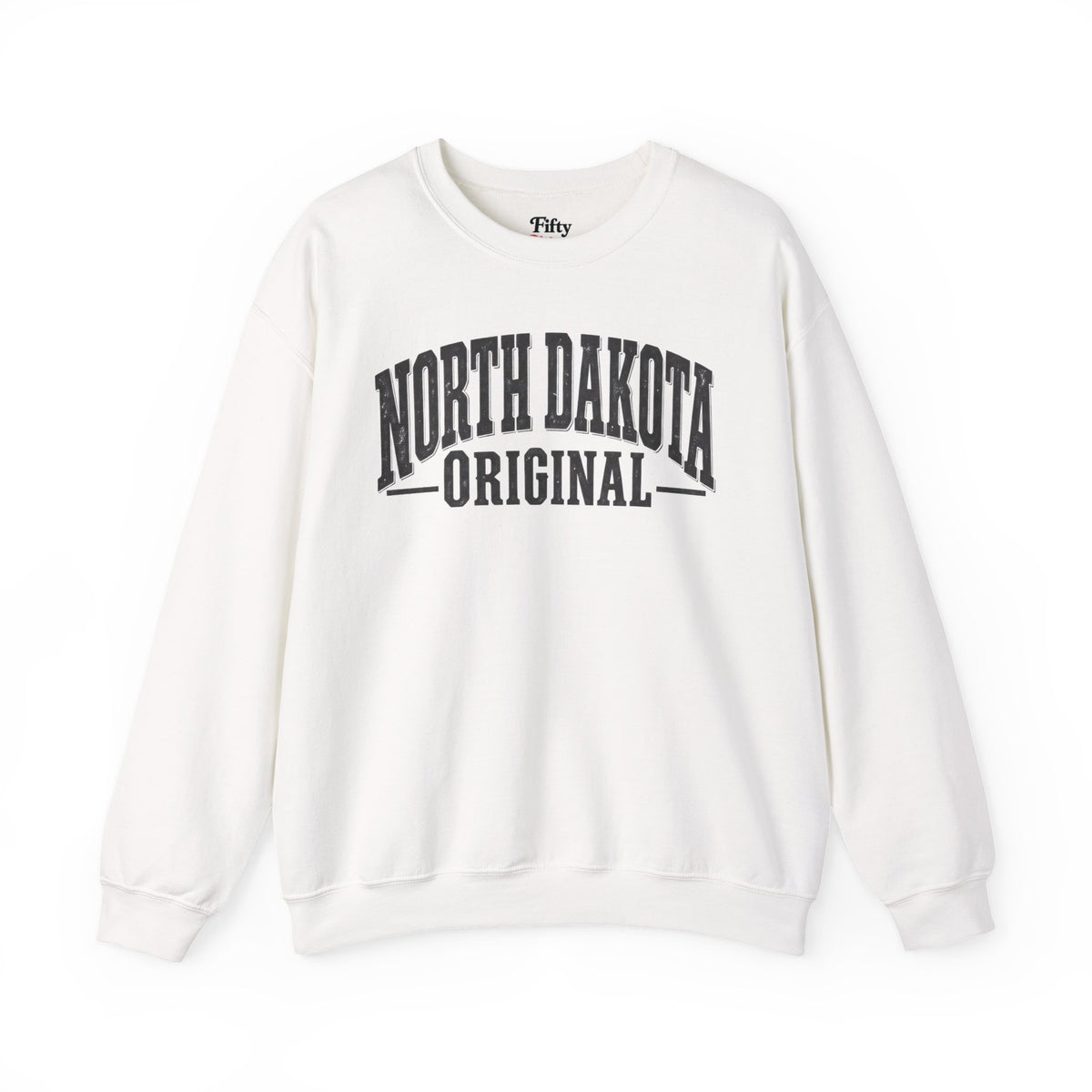 North Dakota Original Unisex Crewneck Sweatshirt State Name Graphic