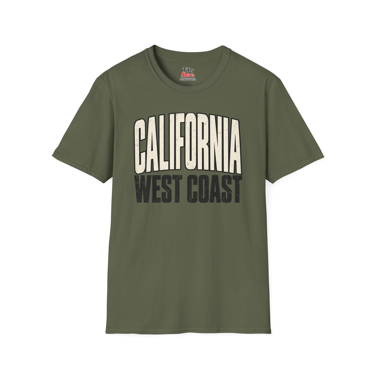 California West Coast Unisex Softstyle T Shirt State Name Graphic Tee (1)