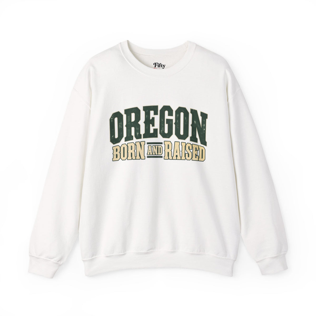 Oregon Born and Raised Pacific Northwest Americana Unisex Sweatshirt Graphic