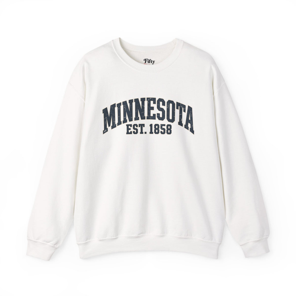 Minnesota Est 1858 Unisex Crewneck Sweatshirt State Name Graphic