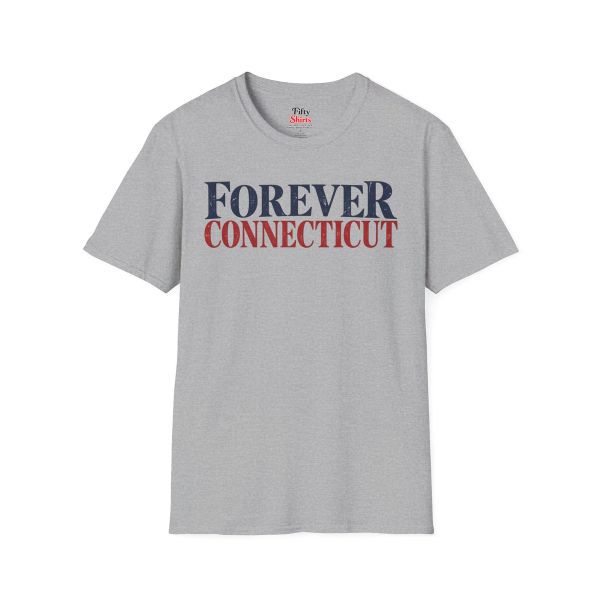 Forever Connecticut Unisex Softstyle T Shirt State Name Graphic Tee