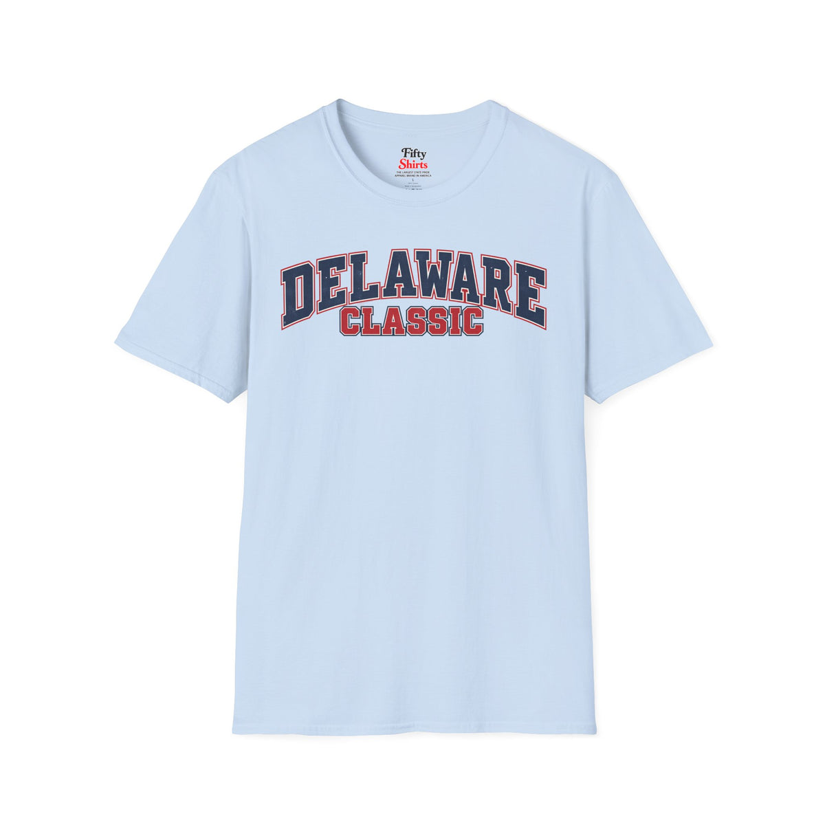 Delaware Classic Unisex Softstyle T Shirt State Name Graphic Tee