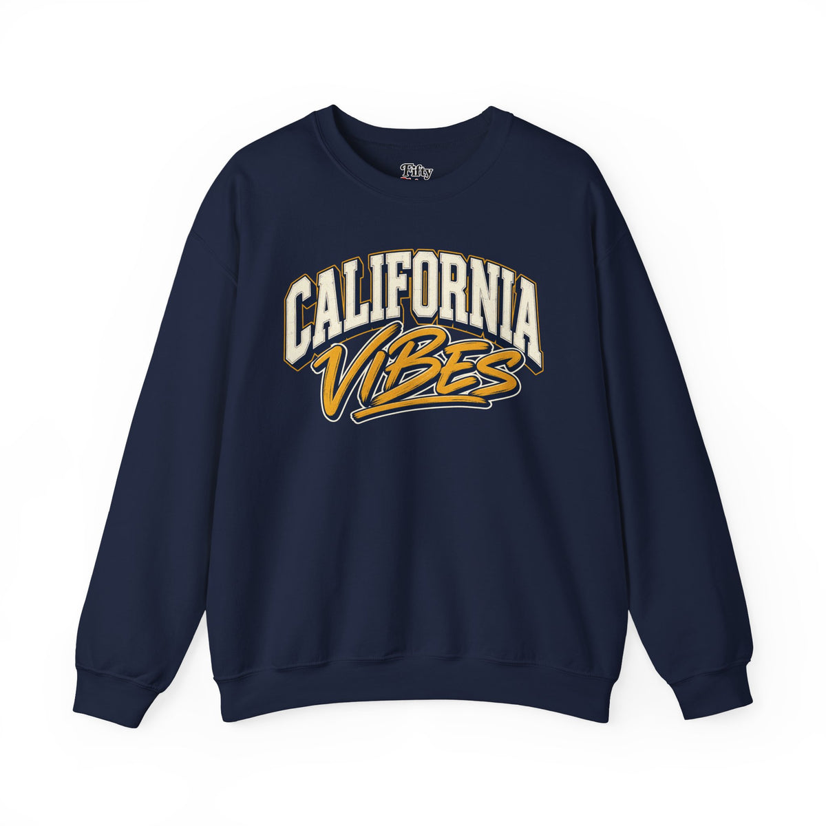 California Vibes Unisex Crewneck Sweatshirt State Name Graphic