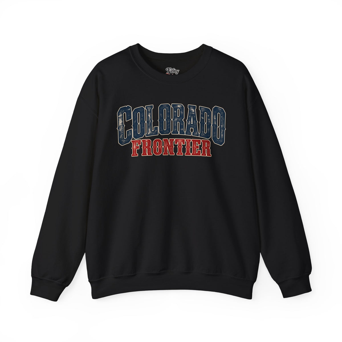 Colorado Frontier Unisex Crewneck Sweatshirt State Name Graphic