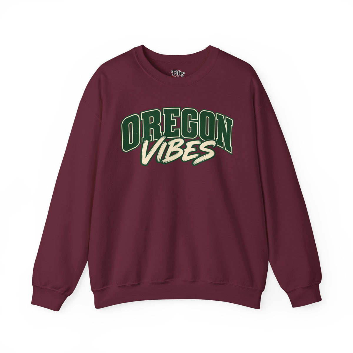 Oregon Vibes Unisex Crewneck Sweatshirt State Name Graphic