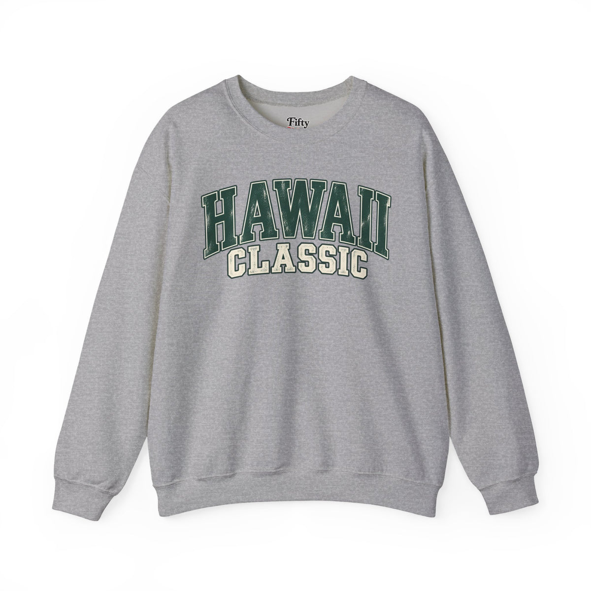 Hawaii Classic Unisex Crewneck Sweatshirt State Name Graphic