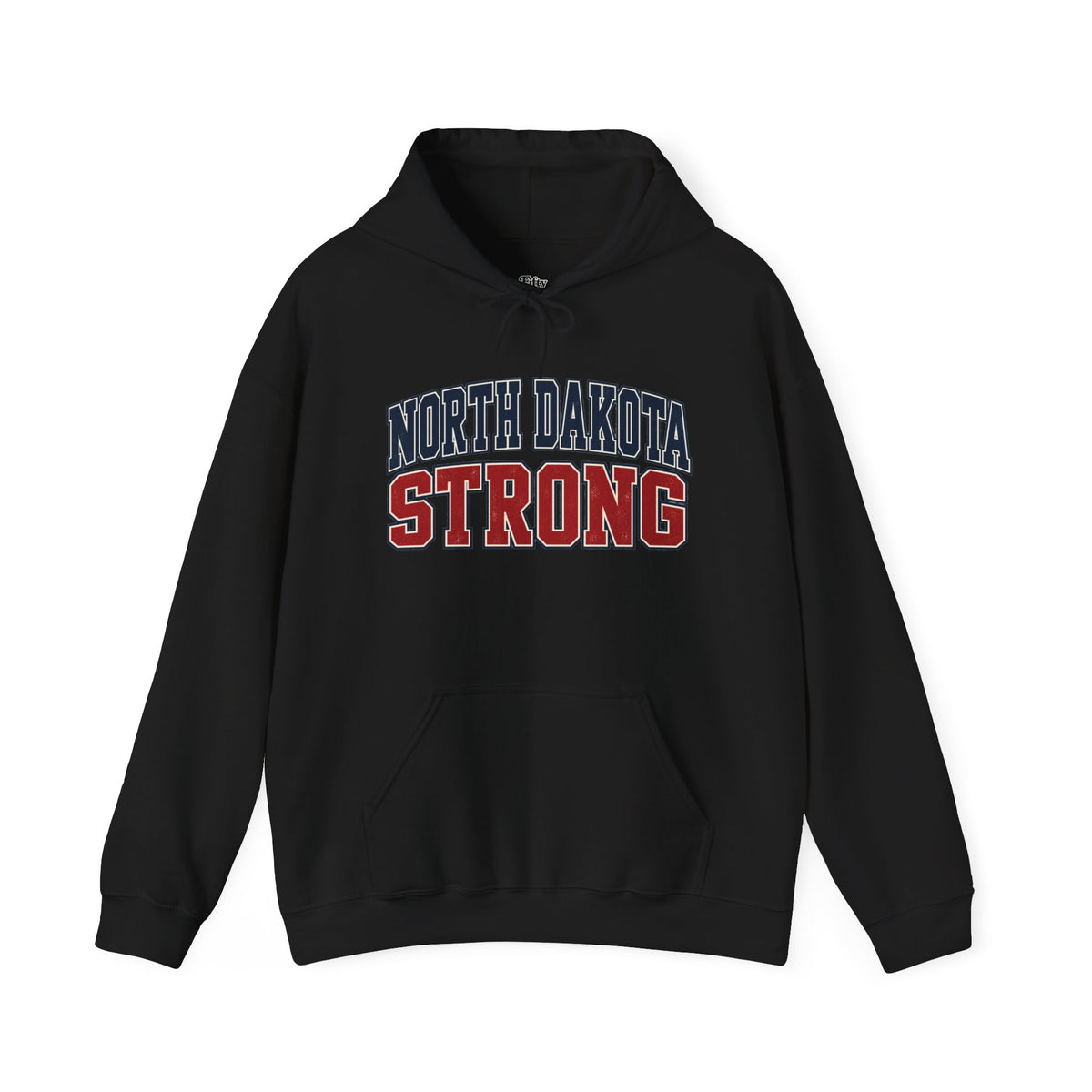 North Dakota Strong Unisex Hoodie State Name Graphic