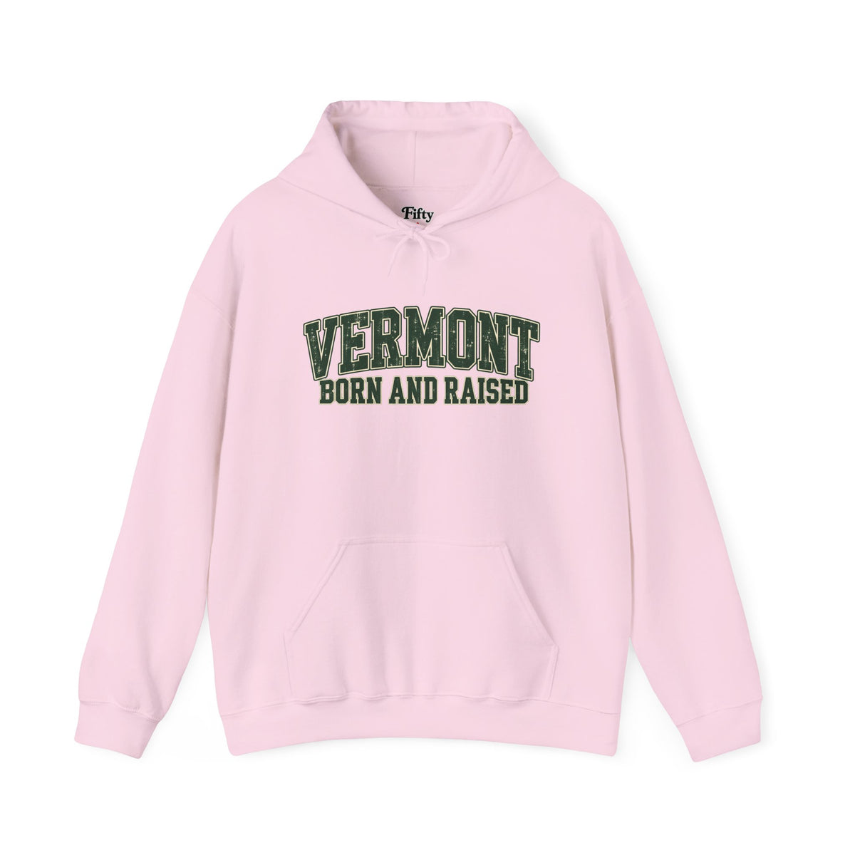 Vermont Born and Raised Vintage New England Americana Unisex Hoodie Graphic