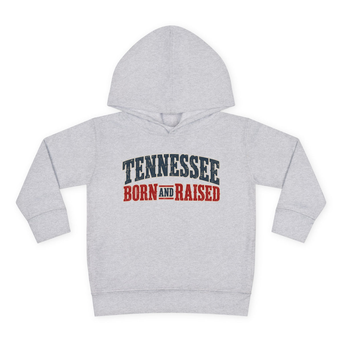 Tennessee Born and Raised Vintage Americana Unisex Toddler Pullover Fleece Hoodie