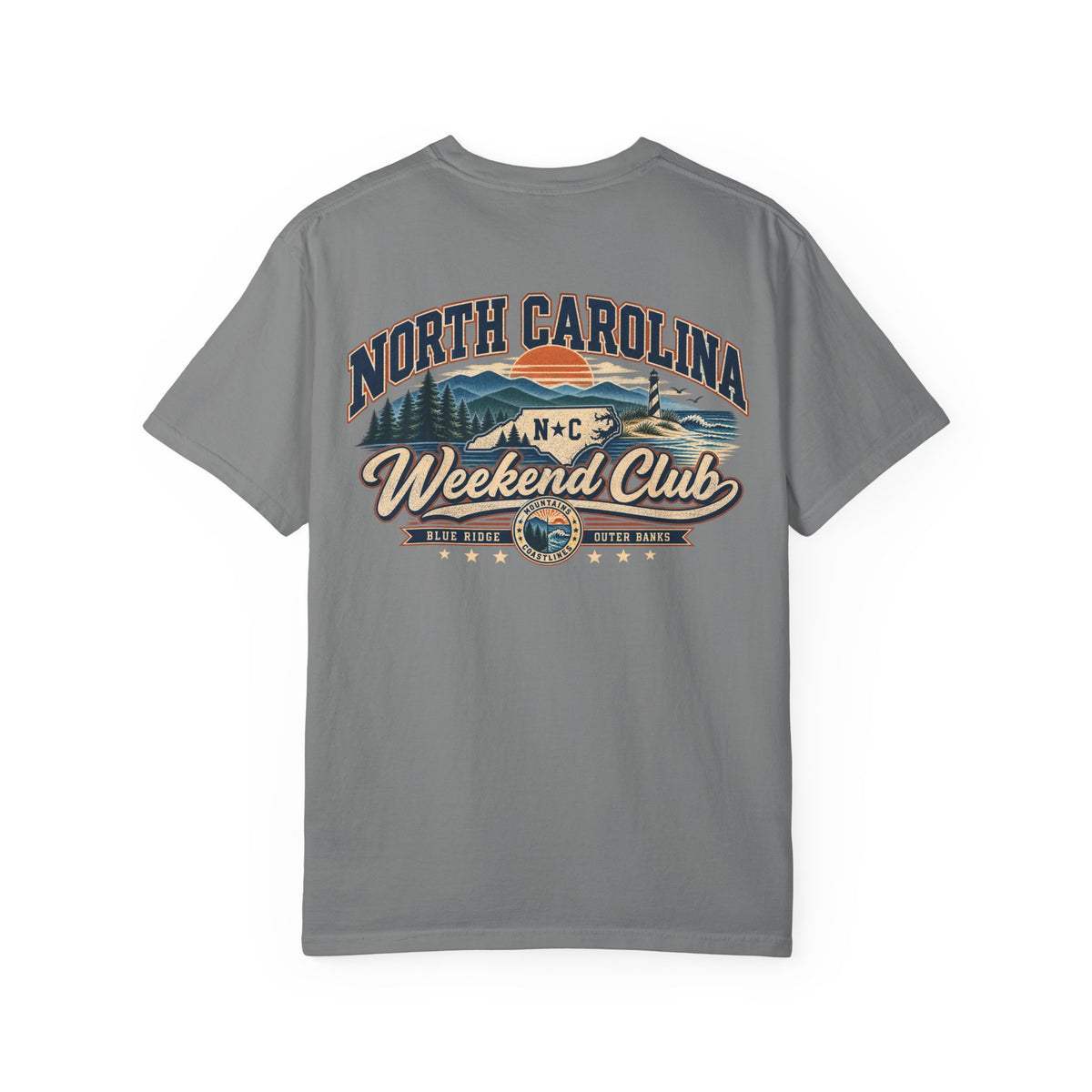North Carolina Weekend Club Unisex Comfort Color 1717 Streetwear Graphic Tee