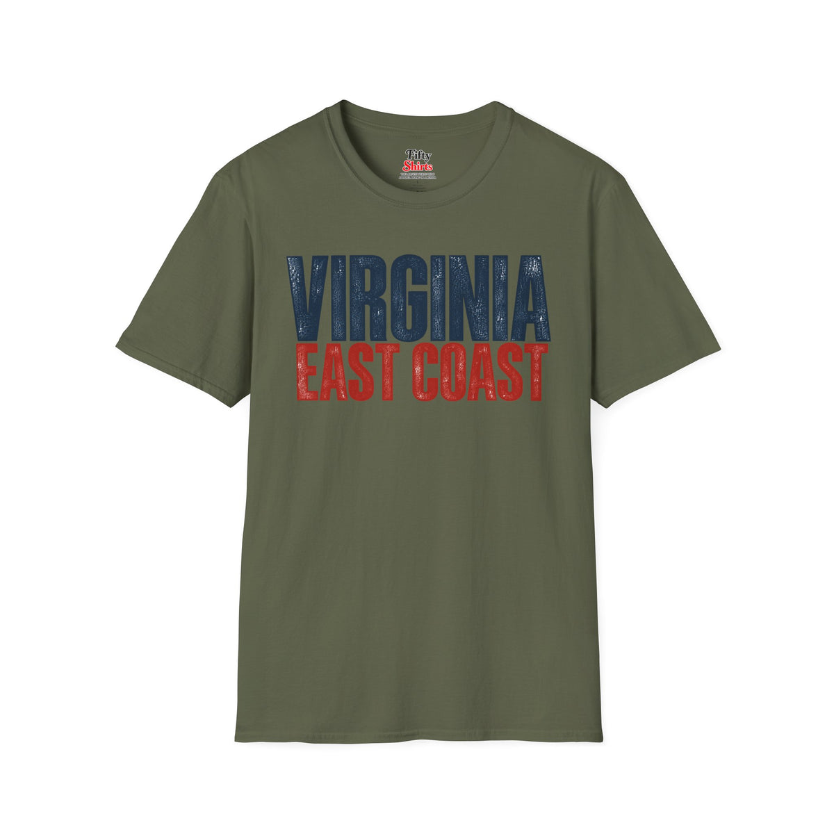 Virginia East Coast Unisex Softstyle T Shirt State Name Graphic Tee