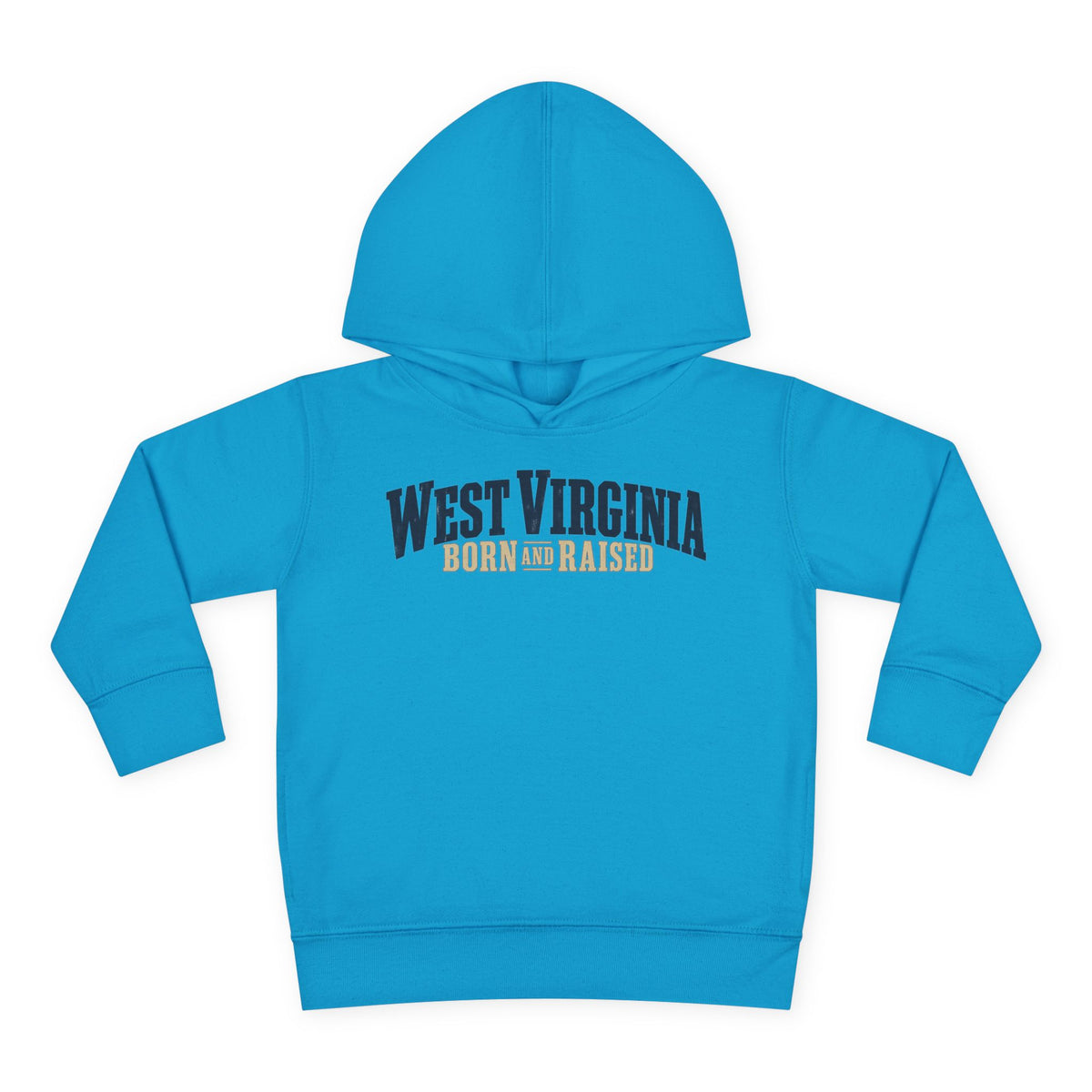 West Virginia Born and Raised Southern Heritage Unisex Toddler Pullover Fleece Hoodie