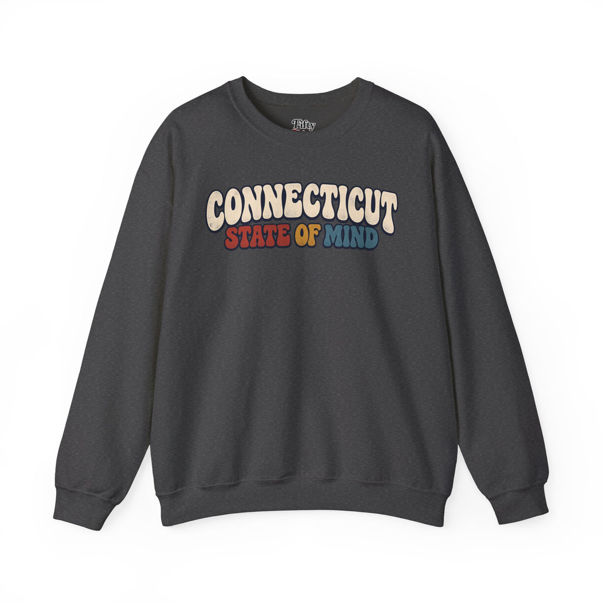 Connecticut State of Mind Unisex Crewneck Sweatshirt State Name Graphic