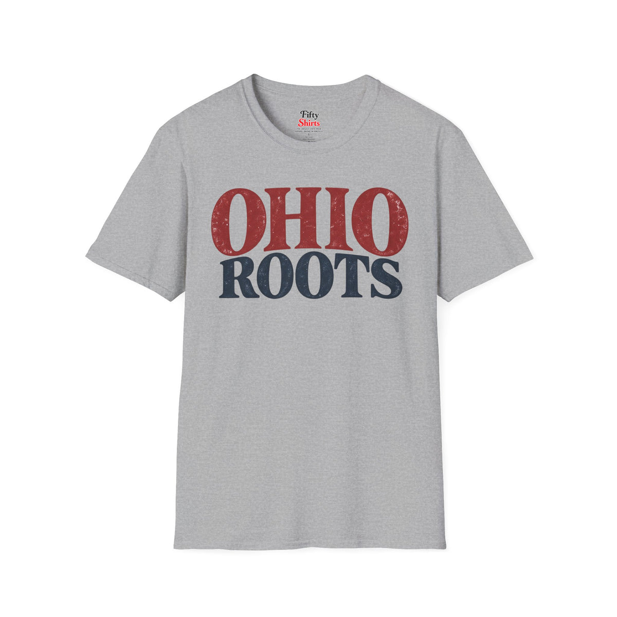 Ohio Roots Unisex Softstyle T Shirt State Name Graphic Tee