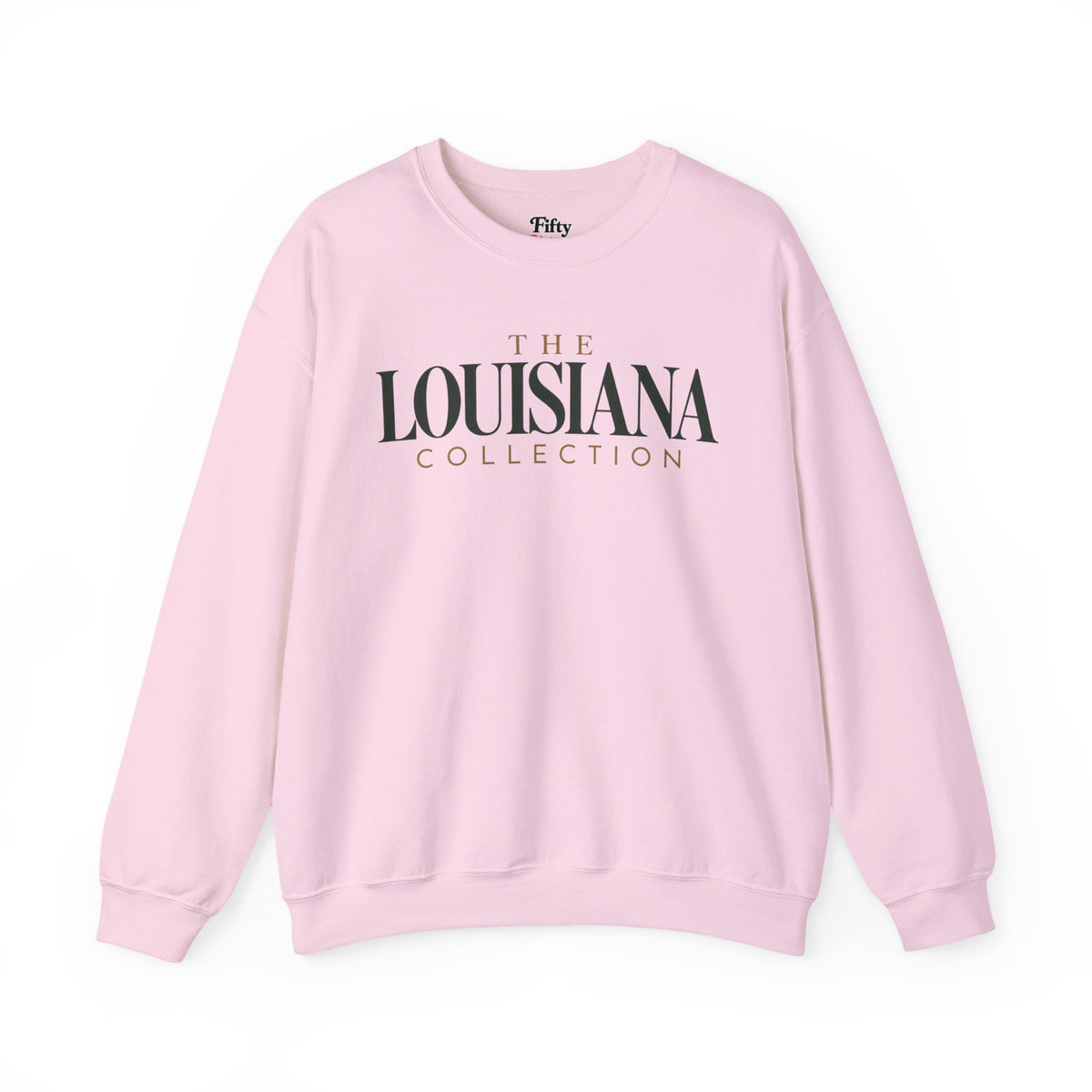 The Louisiana Collection Unisex Crewneck Sweatshirt State Name Graphic