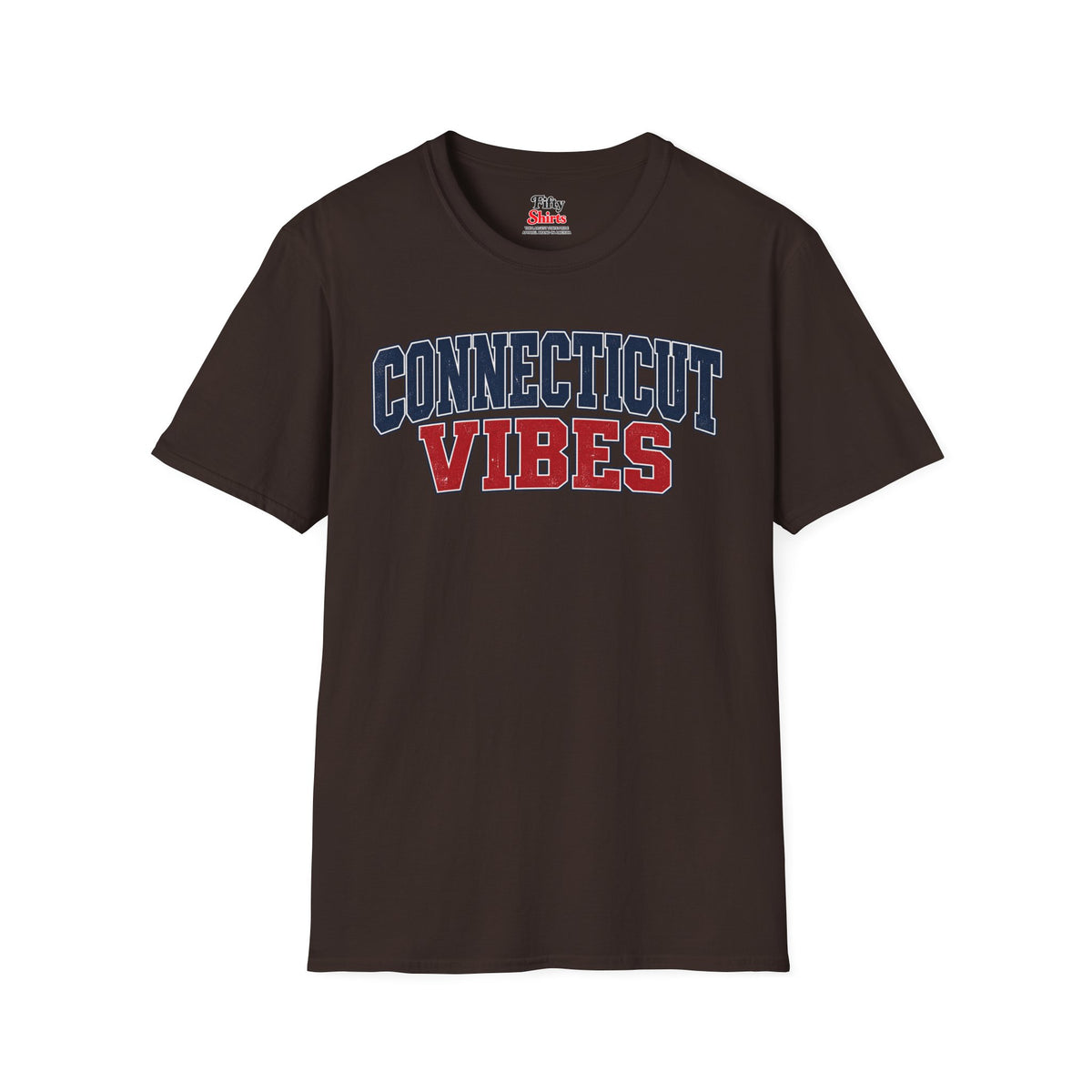 Connecticut Vibes Unisex Softstyle T Shirt State Name Graphic Tee