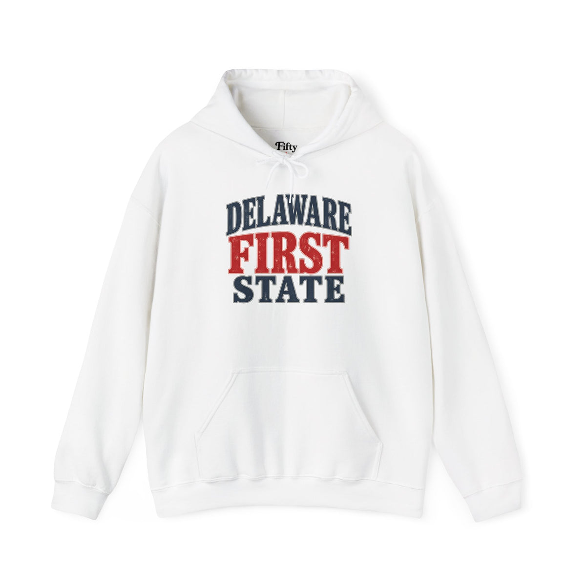 Delaware First State Unisex Hoodie State Name Graphic
