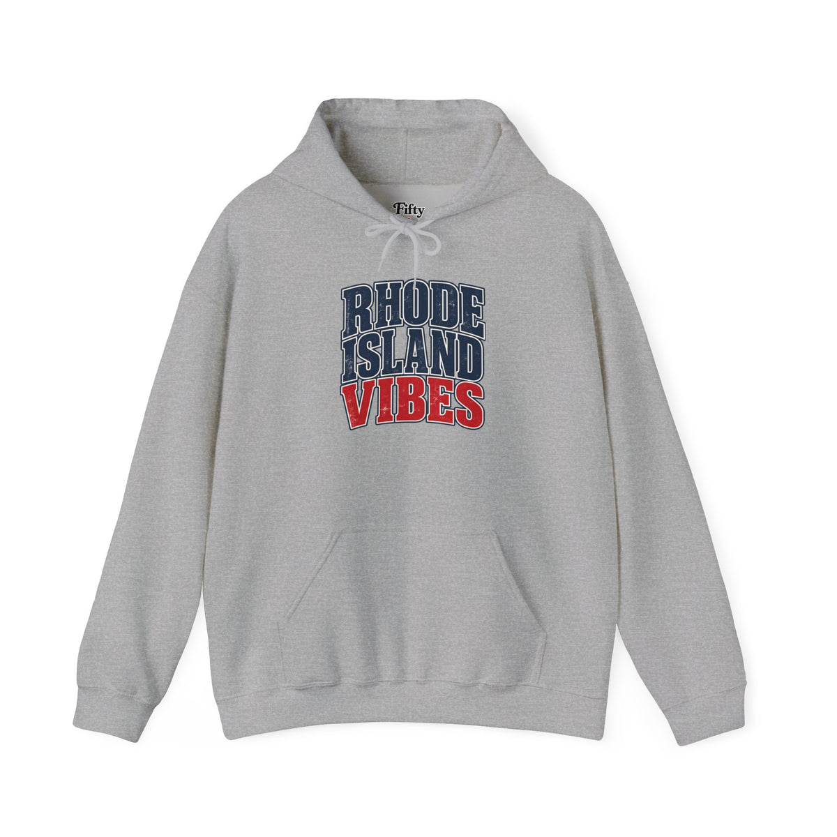 Rhode Island Vibes Unisex Hoodie State Name Graphic