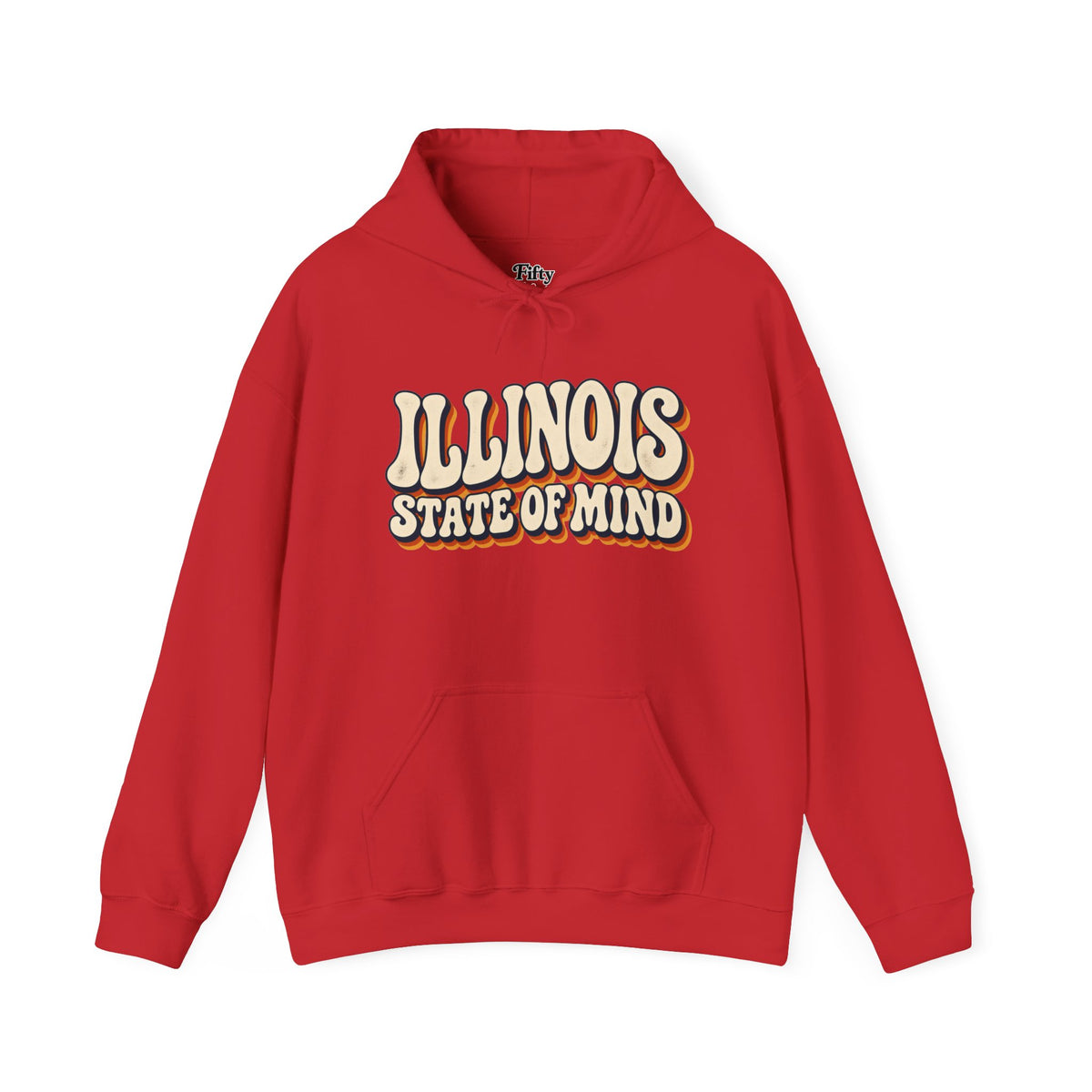 Illinois State of Mind Unisex Hoodie State Name Graphic