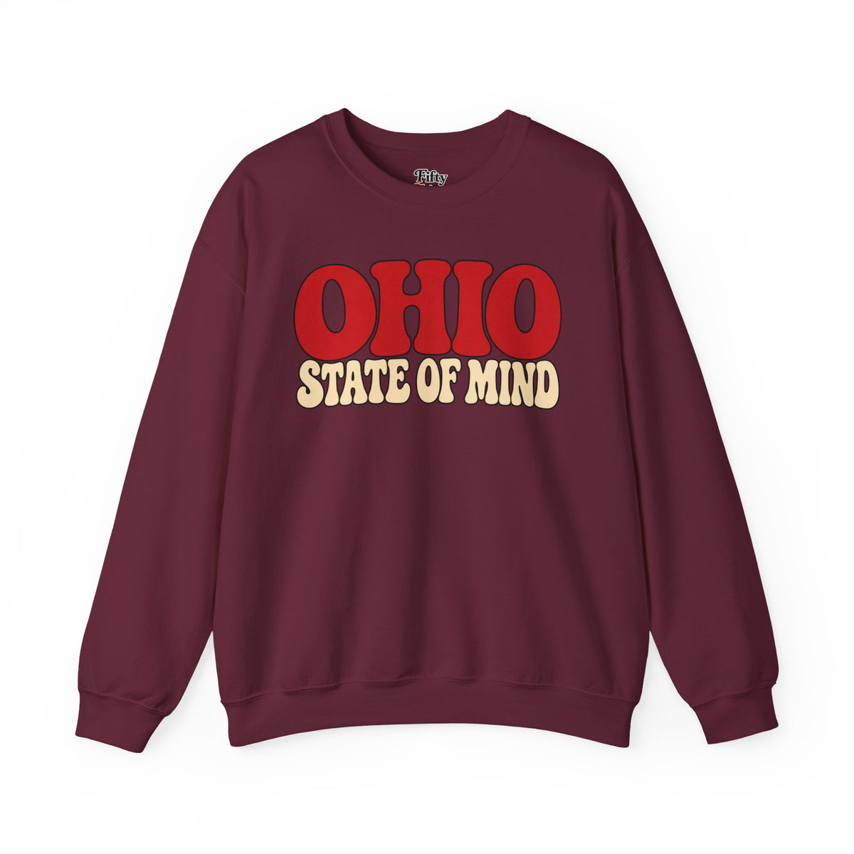 Ohio State Of Mind Unisex Crewneck Sweatshirt State Name Graphic