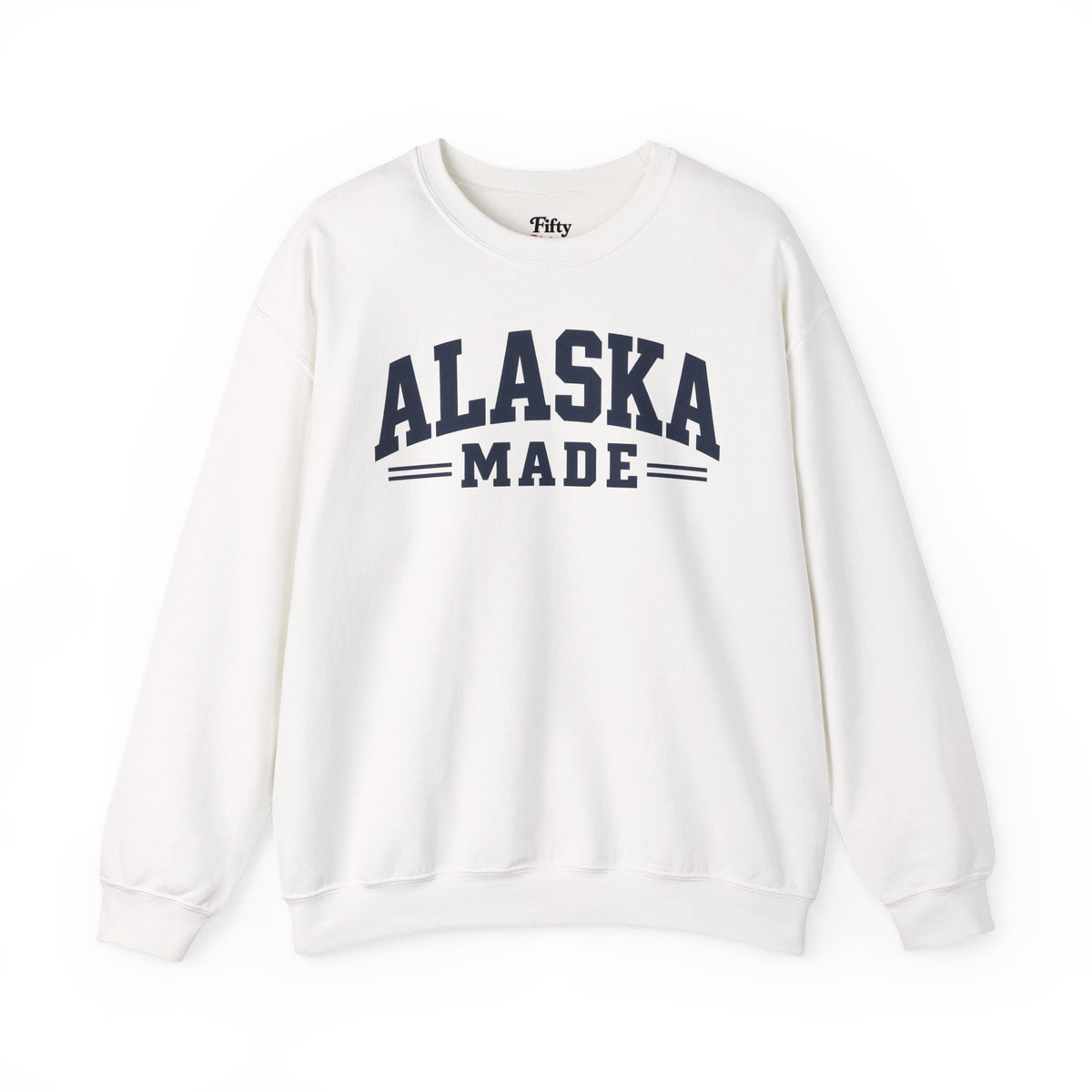 Alaska Made Unisex Crewneck Sweatshirt State Name Graphic