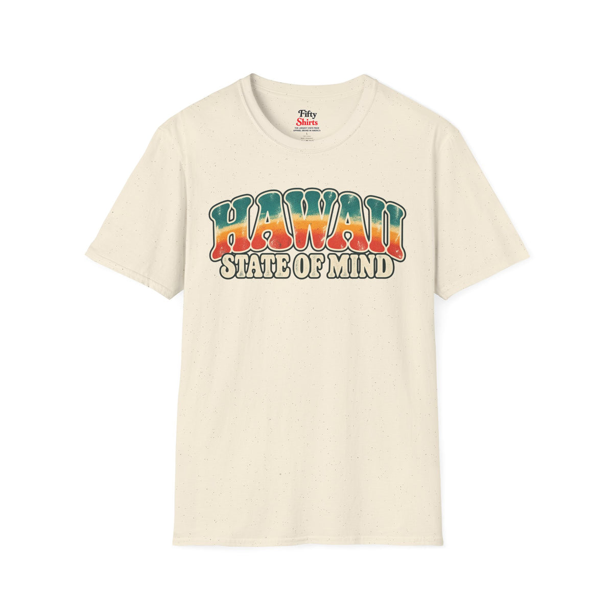 Hawaii State of Mind Unisex Softstyle T Shirt State Name Graphic Tee