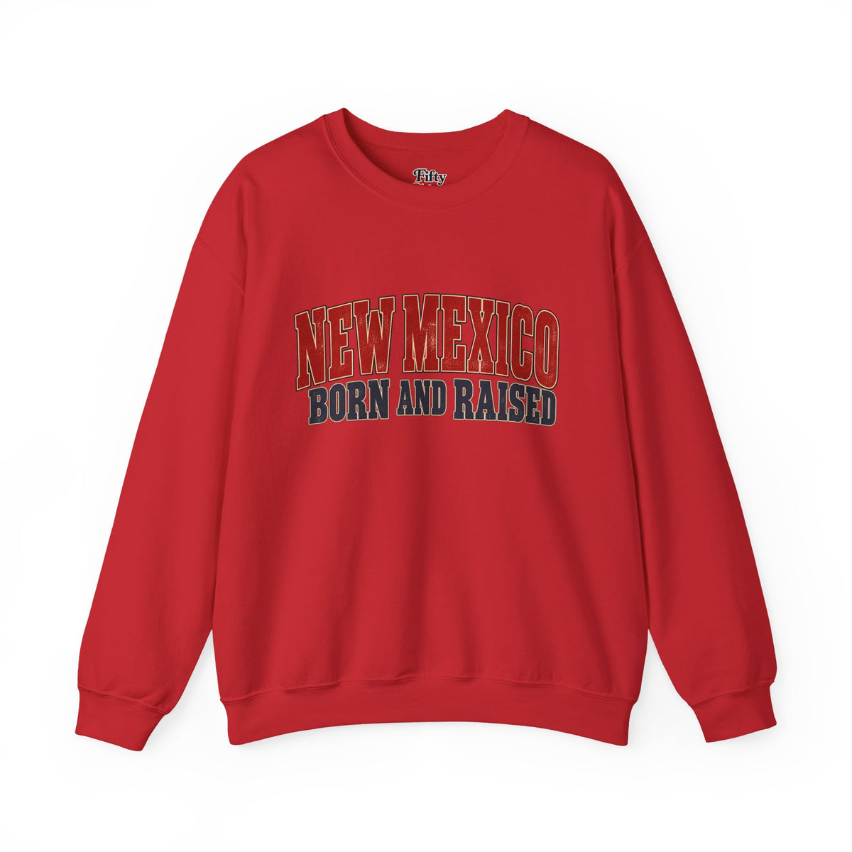 New Mexico Born and Raised Vintage Americana Unisex Sweatshirt Graphic