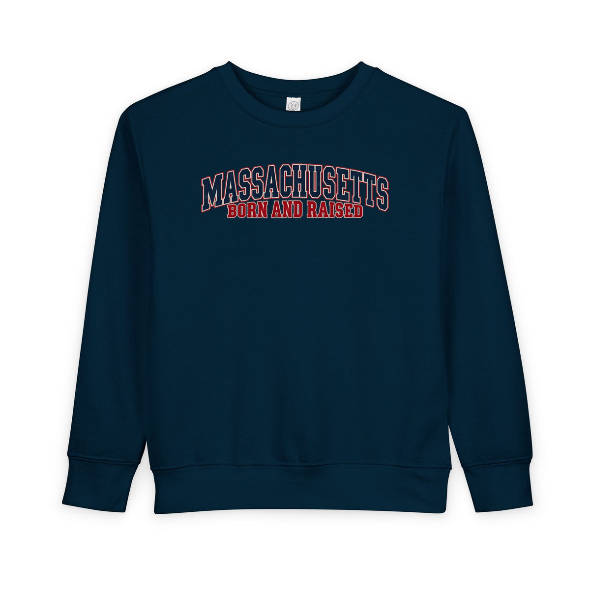 Massachusetts Born and Raised Classic Heritage Unisex Toddler Sweatshirt