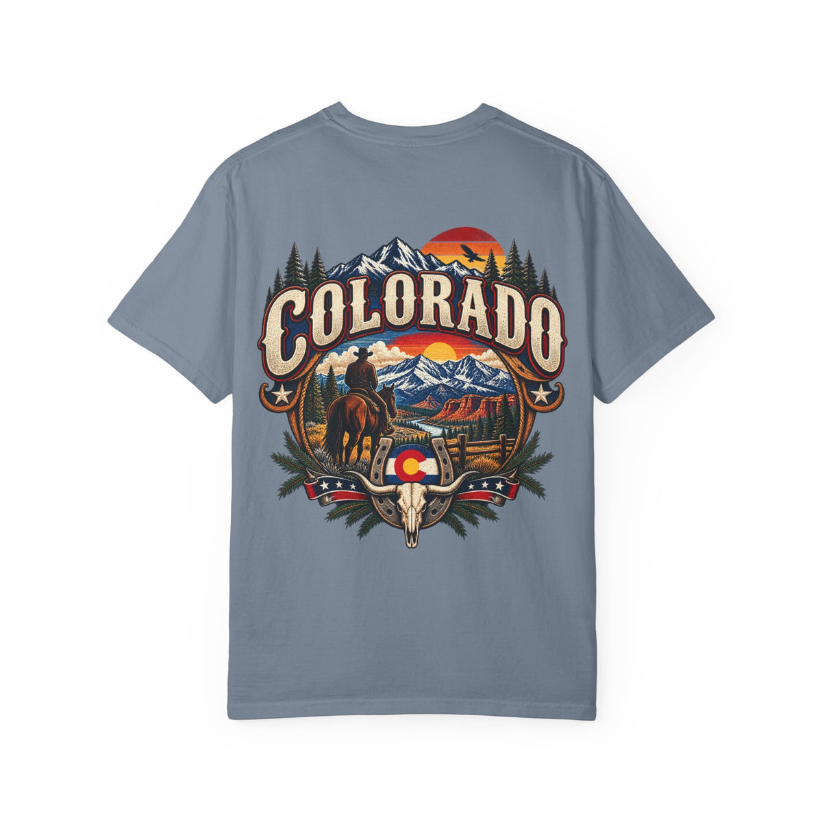 Colorado Wild West Unisex Comfort Color 1717 Streetwear Graphic Tee