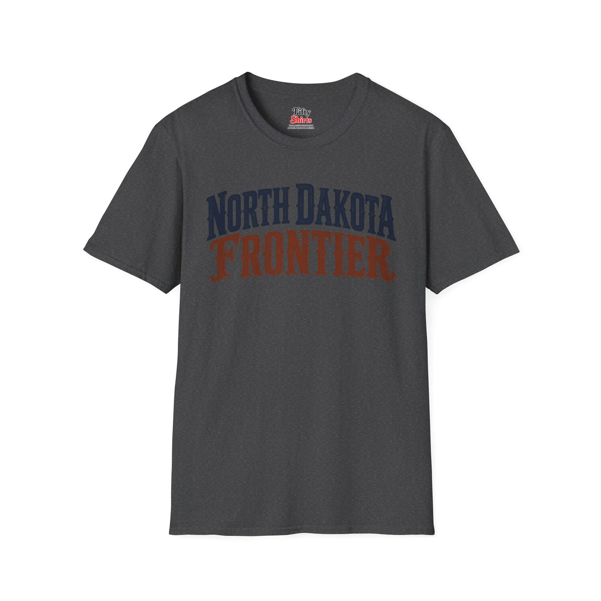 North Dakota Frontier Unisex Softstyle T Shirt State Name Graphic Tee