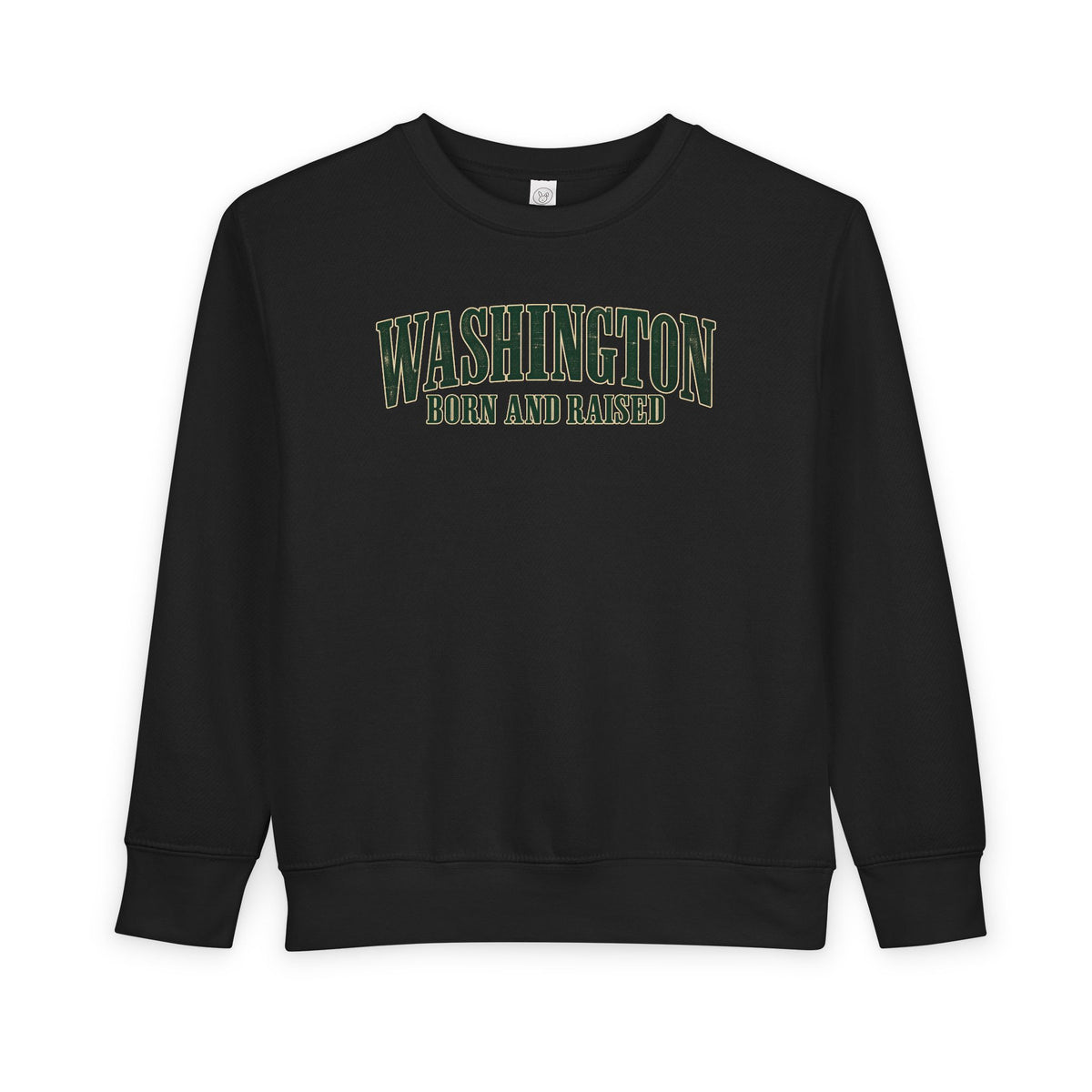 Washington Born and Raised Premium Heritage Unisex Toddler Sweatshirt