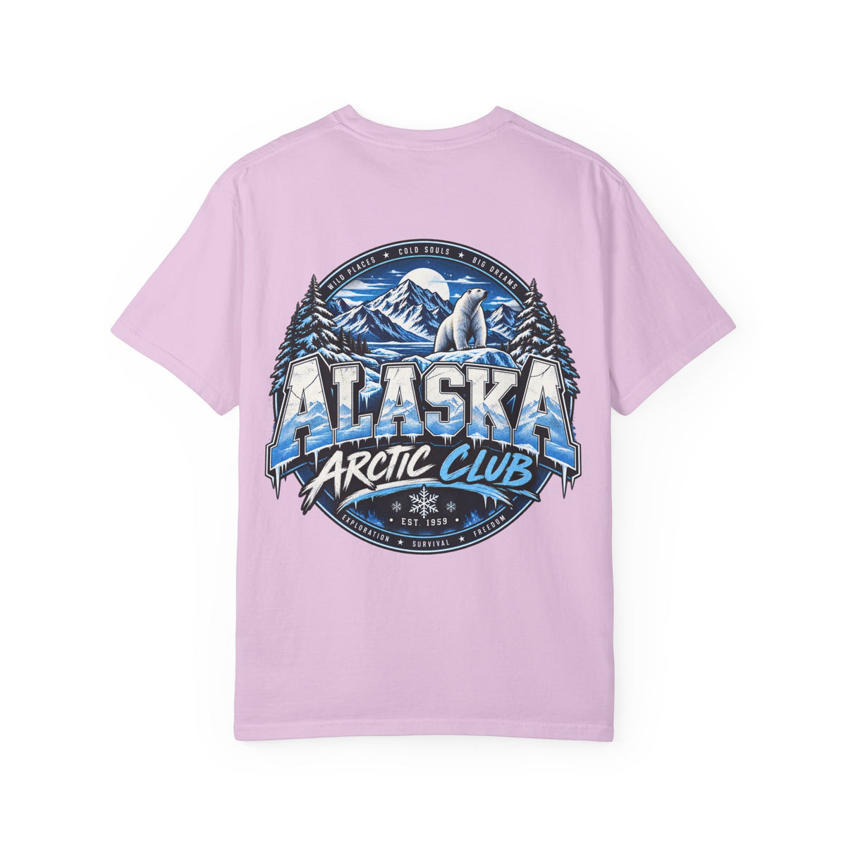 Alaska Arctic Club Unisex Comfort Color 1717 Streetwear Graphic Tee