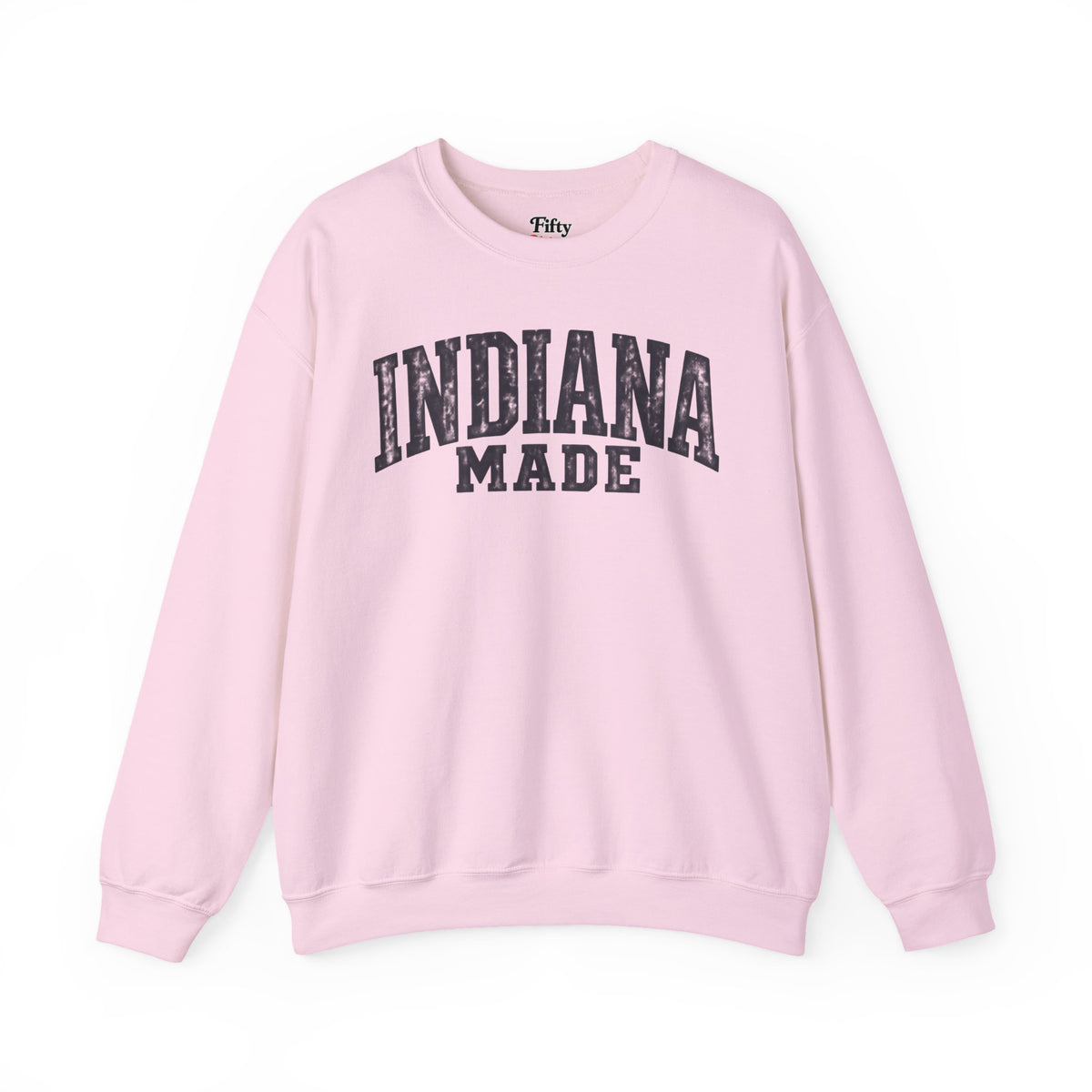 Indiana Made Unisex Crewneck Sweatshirt State Name Graphic